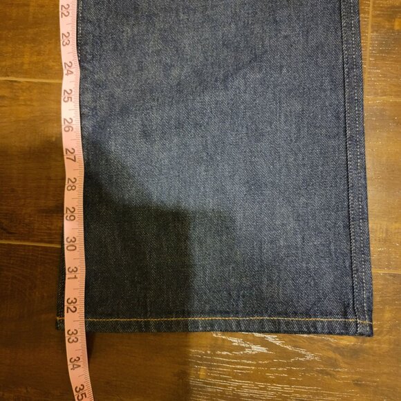 Agolde Leena Mid Rise Baby Flare Jeans Womens 27 Dark Wash Denim Country Western - Picture 7 of 7